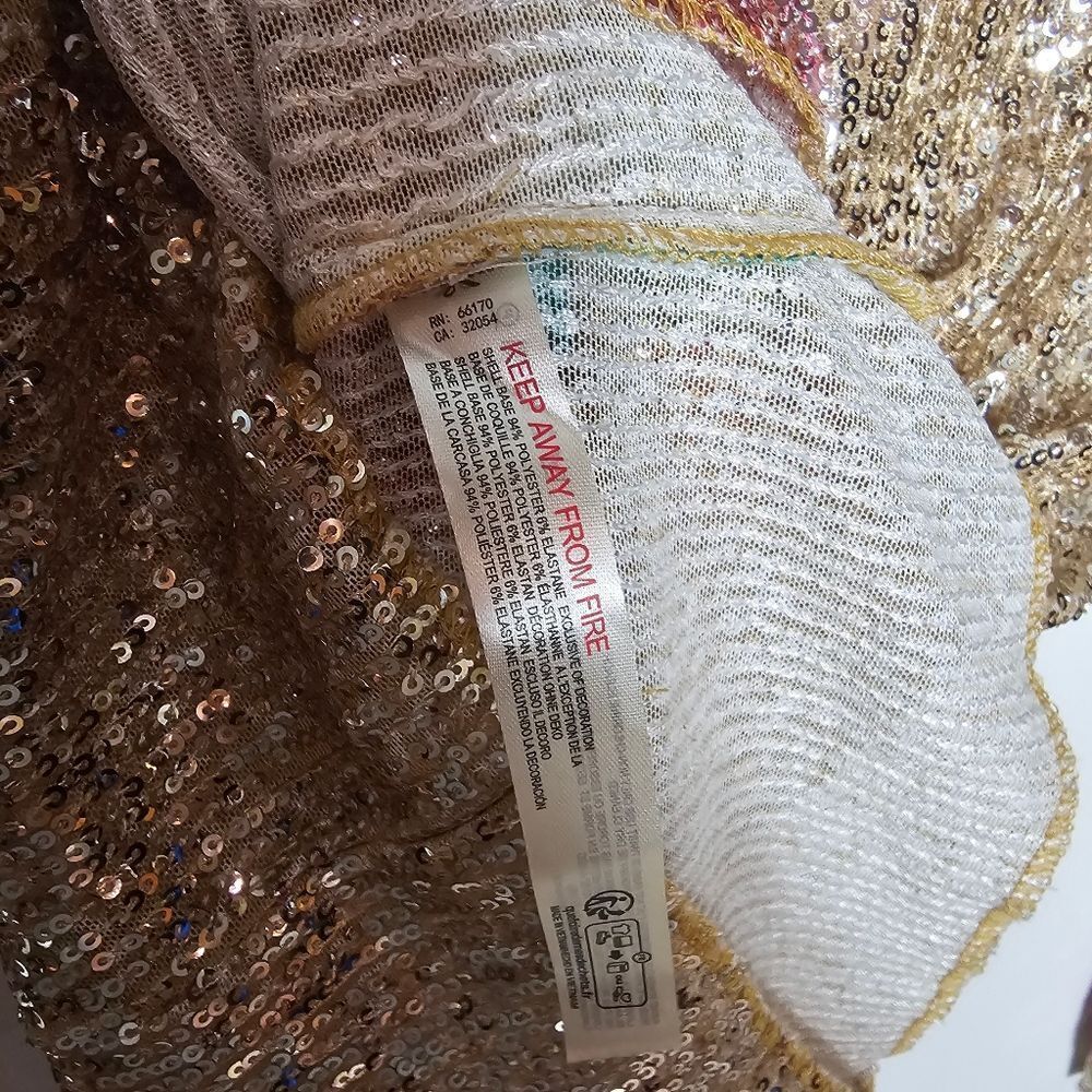 NWT Free People Intimately Free People Gold Sequin Rose Motif Top Various Sizes - Picture 8 of 9